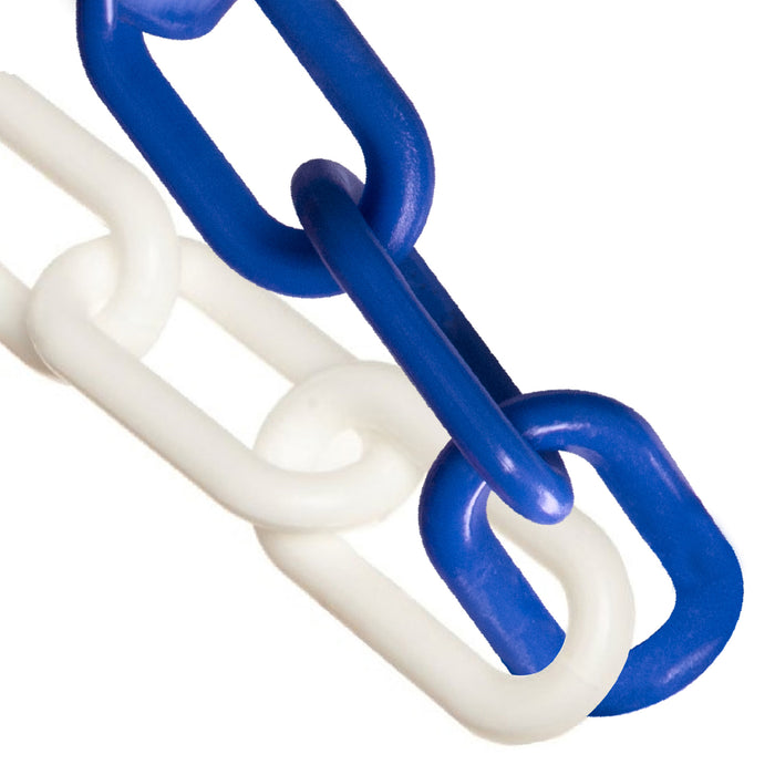 Blue and White Plastic Chain