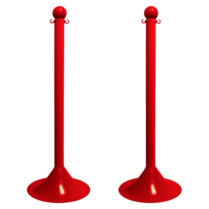 Red, 2 Inch - Light Duty, Pack of 2