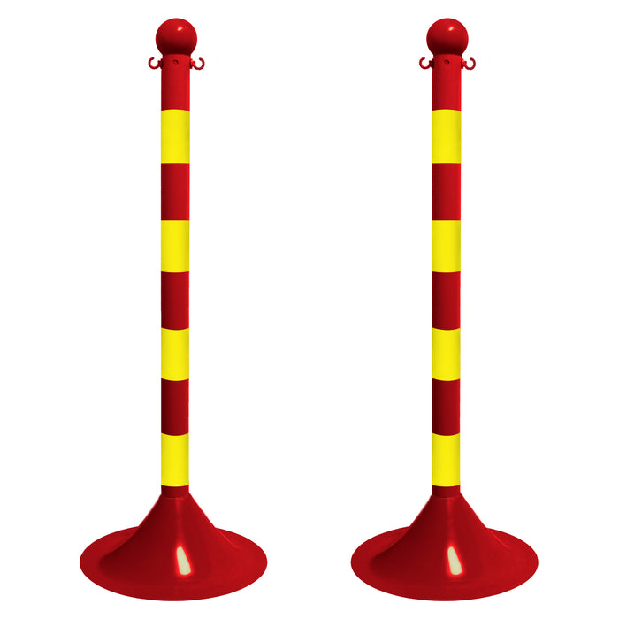 Red and Yellow, 2 Inch - Light Duty, 2