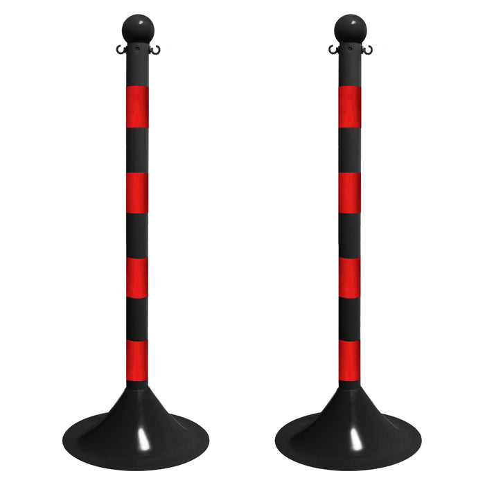 Black and Red, 2 Inch - Light Duty, 2