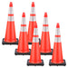 Traffic Orange, 36 Inches, Pack of 6
