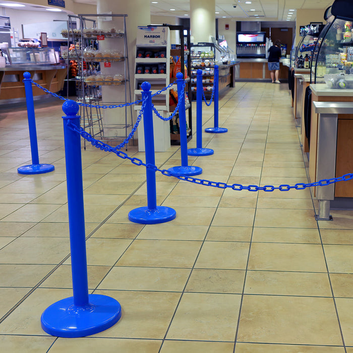 Red Plastic Stanchions