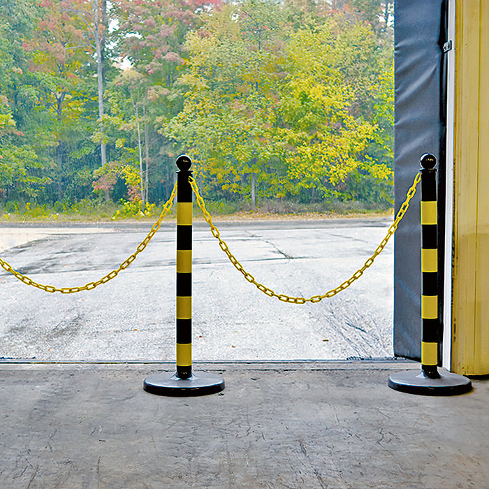 Striped Plastic Stanchions