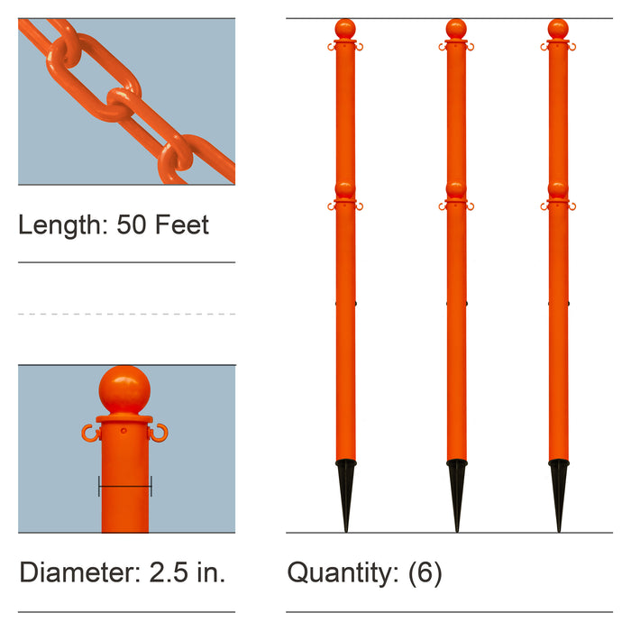 2.5 Inch - Medium Duty, Safety Orange