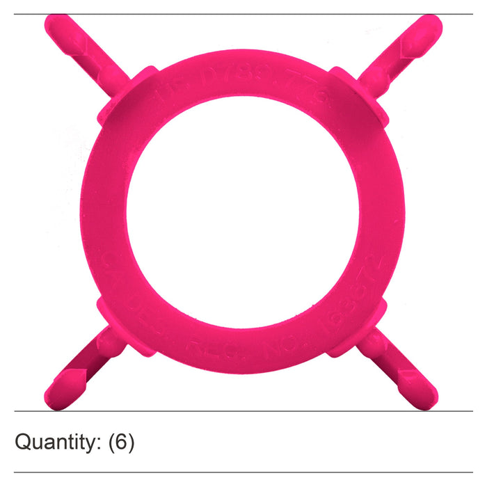 Safety Pink, Pack of 6