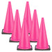 Safety Pink, 28 Inches, Pack of 6