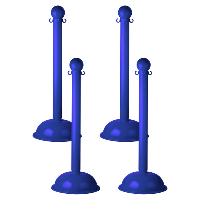 Blue, 3 Inch - Heavy Duty, Pack of 4
