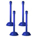 Blue, 3 Inch - Heavy Duty, Pack of 4