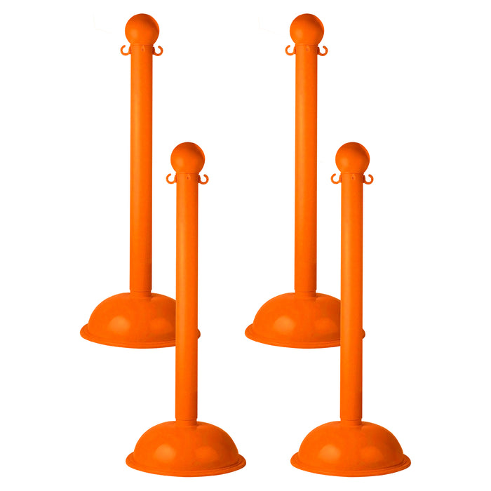 Safety Orange, 3 Inch - Heavy Duty, Pack of 4