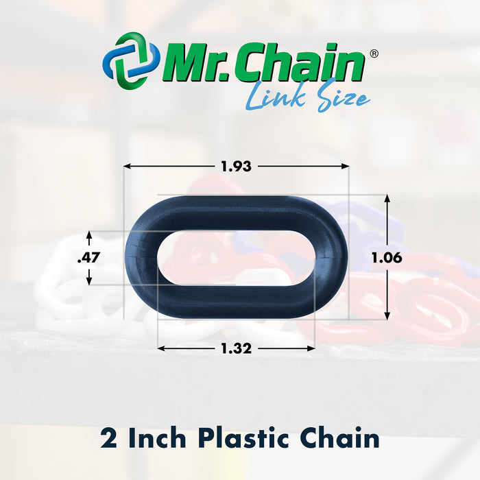 5m/25m Plastic Chain Barrier – Chain Only [6mm/8mm - 8x Colors]