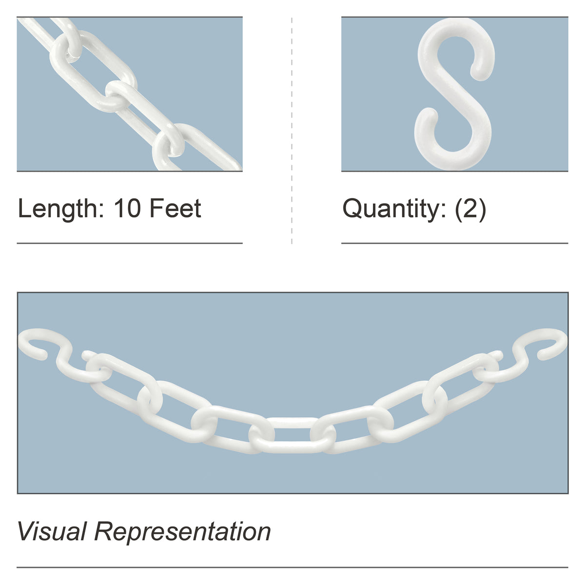 Plastic Chain with S-Hook Kit — Mr. Chain