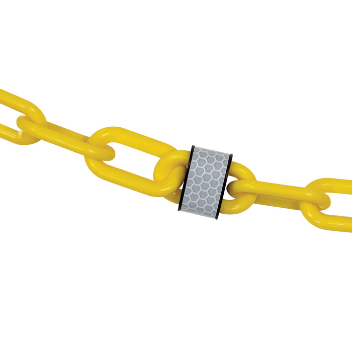 Yellow Reflective Plastic Chain