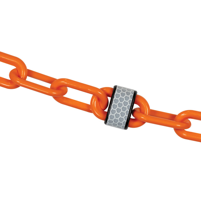 Safety Orange Reflective Plastic Chain