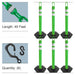 Green, Reflective Plastic Chain
