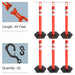 Traffic Orange, Reflective Plastic Chain