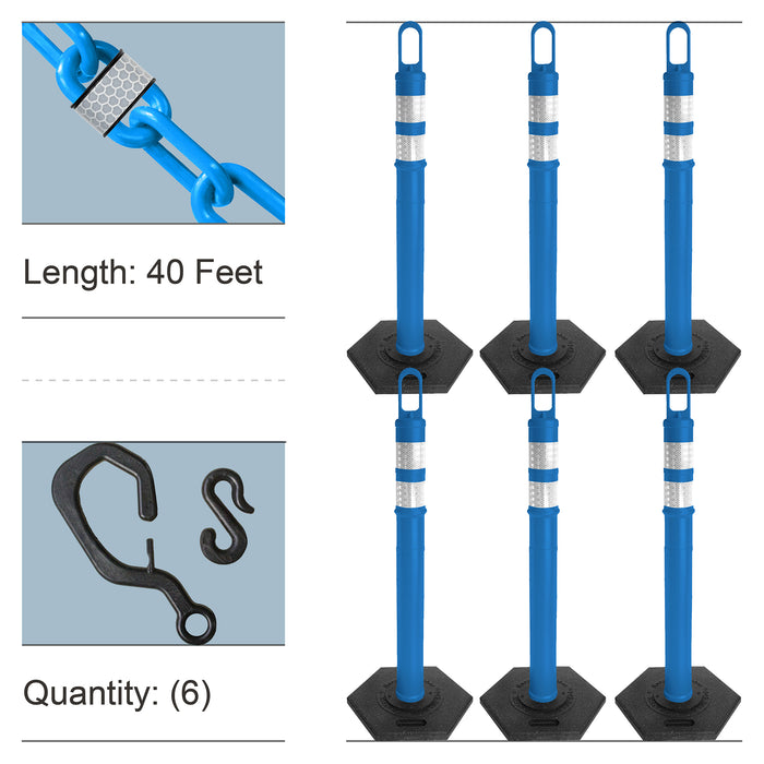 Sky Blue, Reflective Plastic Chain