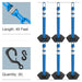 Sky Blue, Reflective Plastic Chain
