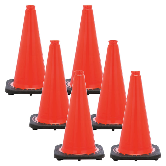 Traffic Orange, 18 Inches, Pack of 6