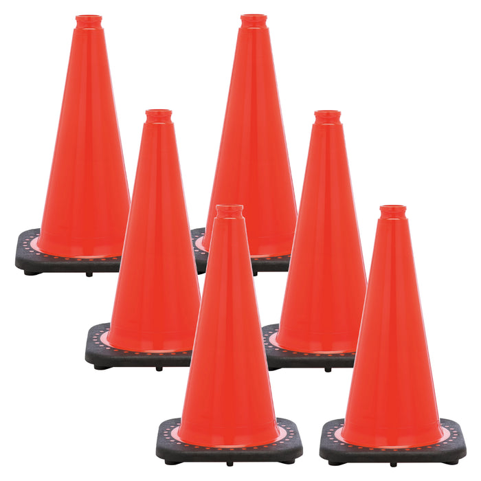 Traffic Orange, 18 Inches, Pack of 6