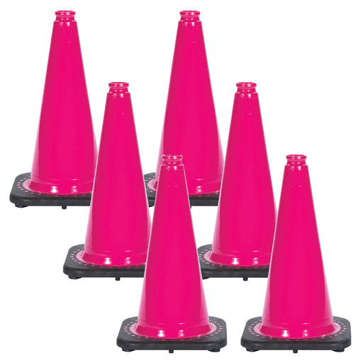Safety Pink, 18 Inches, Pack of 6