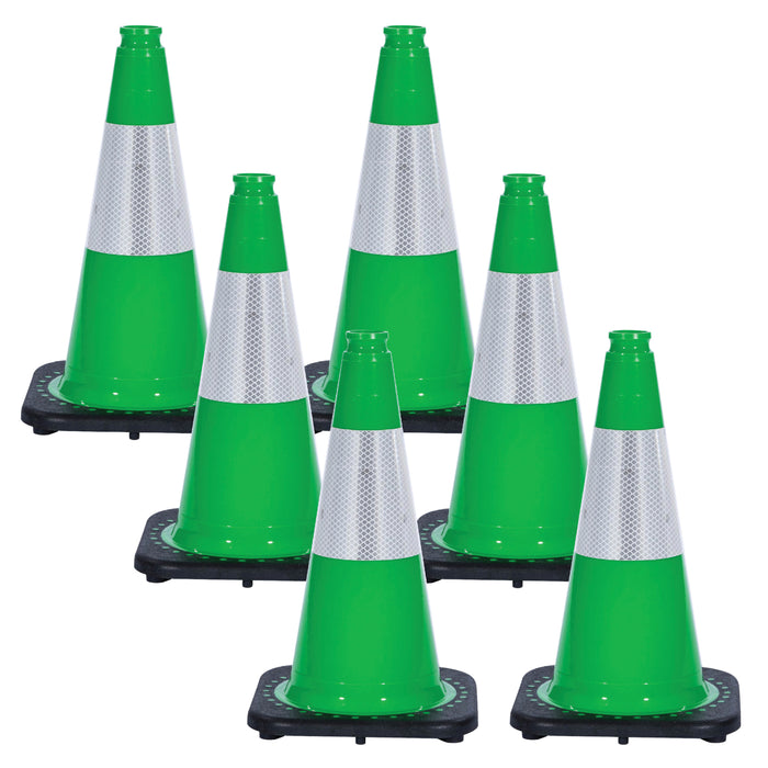 Green, 18 Inches, Pack of 6