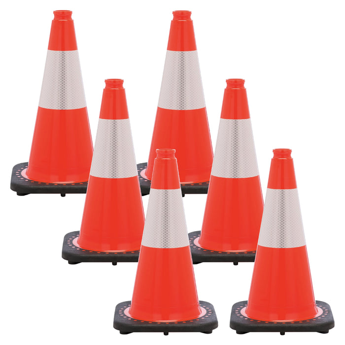 Traffic Orange, 18 Inches, Pack of 6