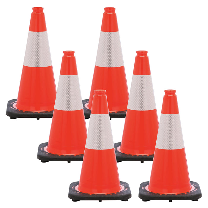 Traffic Orange, 18 Inches, Pack of 6