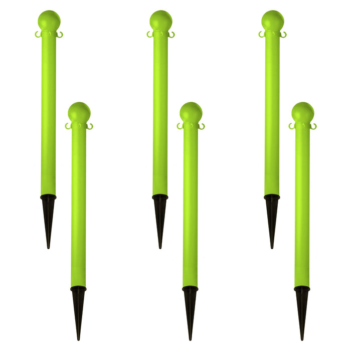 Safety Green, 3 Inch - Heavy Duty, Pack of 6