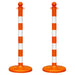 2.5 Inch - Medium Duty, Safety Orange, White Stripes