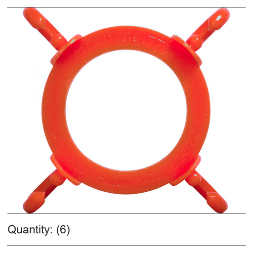 Traffic Orange, Pack of 6