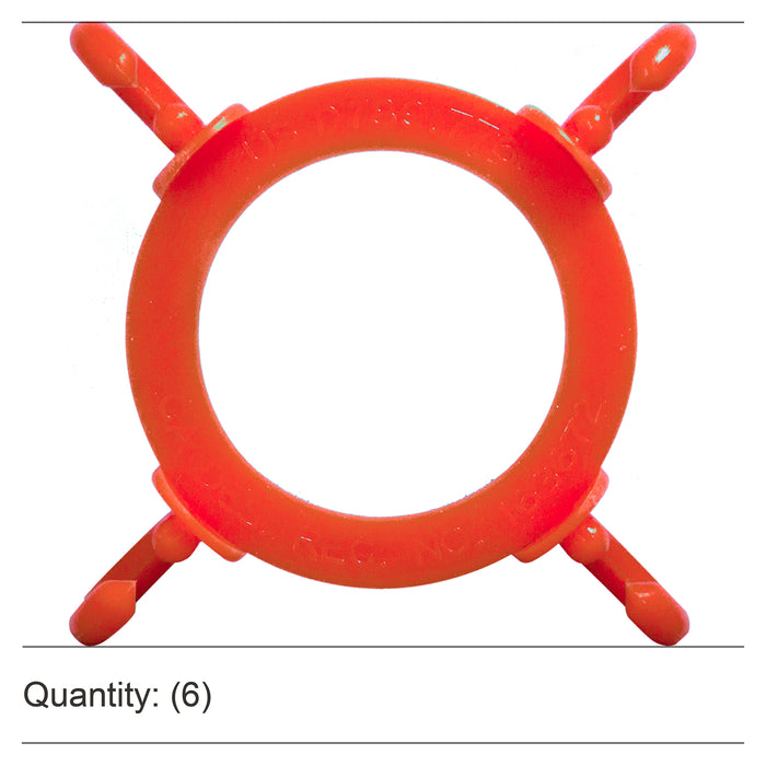 Traffic Orange, Pack of 6