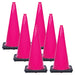 Safety Pink, 28 Inches, Pack of 6