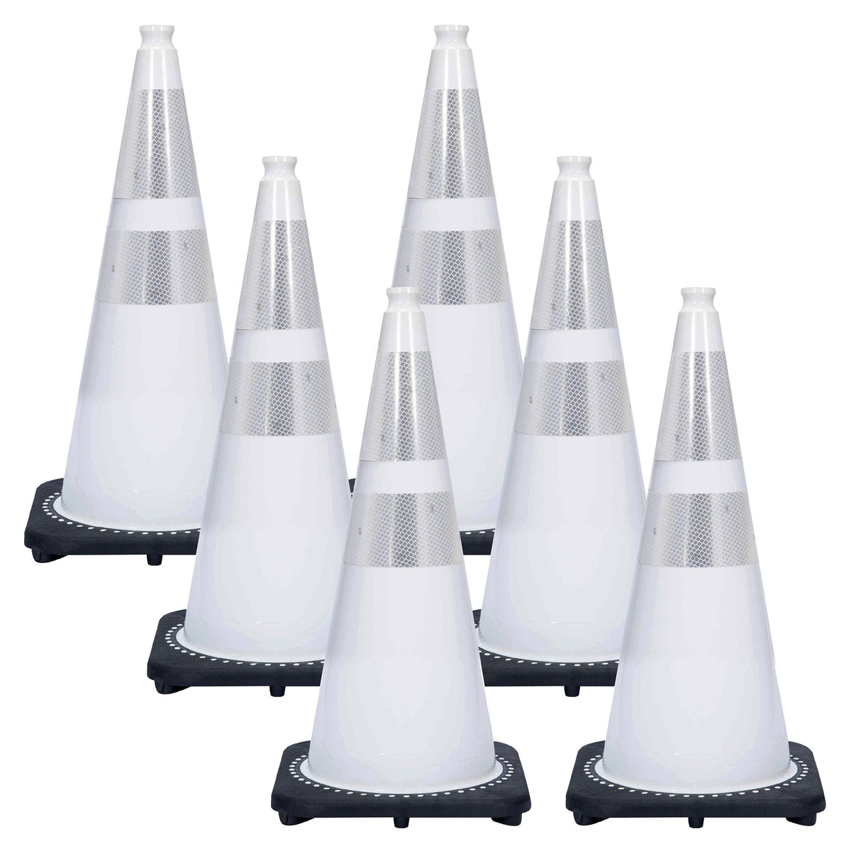 White Reflective Traffic Cones — Mr. Chain