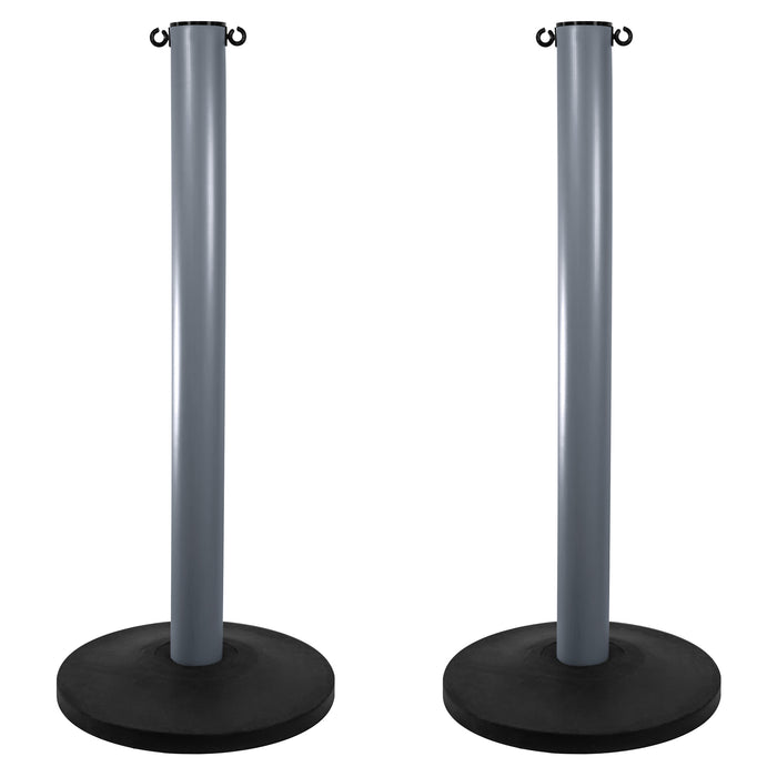 Silver, 3 Inch - Heavy Duty, Pack of 2