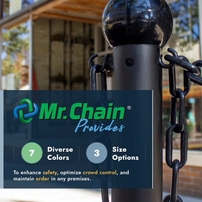 Reflective Stanchion Kit with Plastic Chain