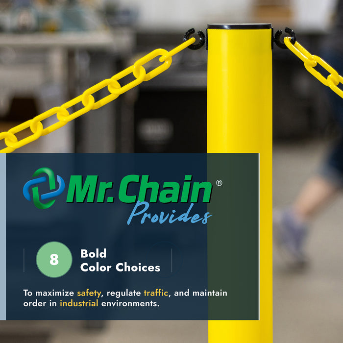 Industrial Stanchion Kits with Plastic Chain