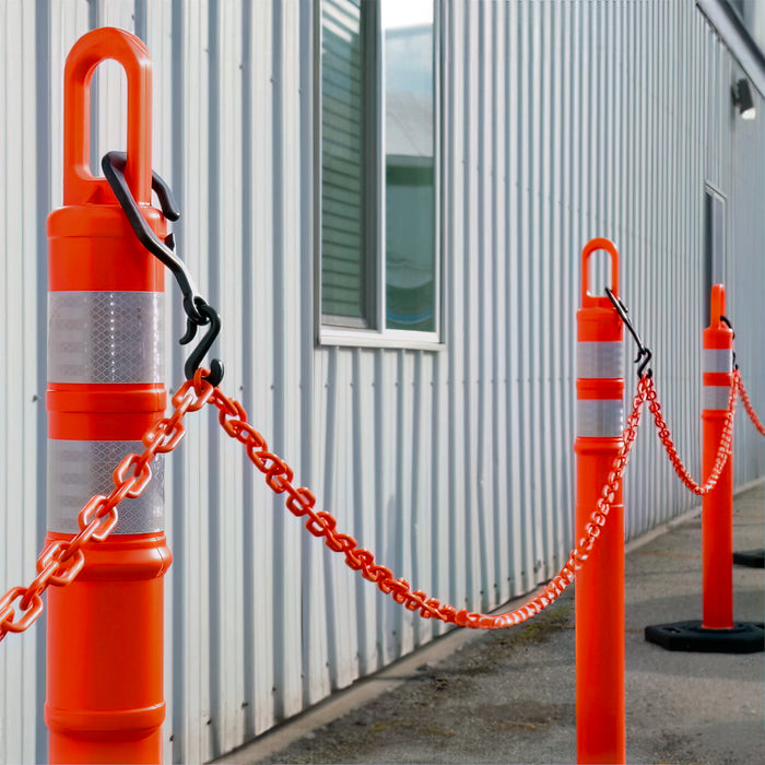 Looper Tube Delineator Kits with Plastic Chain