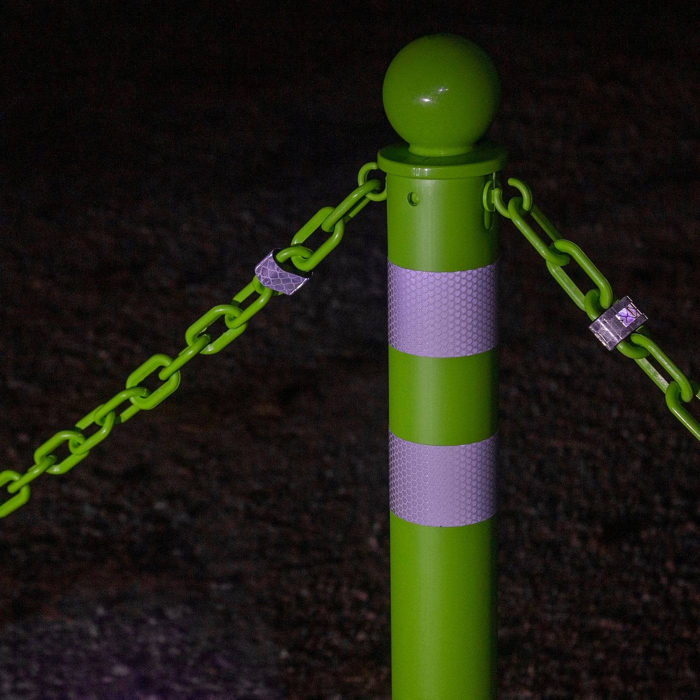 Reflector Rope Chain Safety Orange Reflective Plastic Chain — Mr. Chain