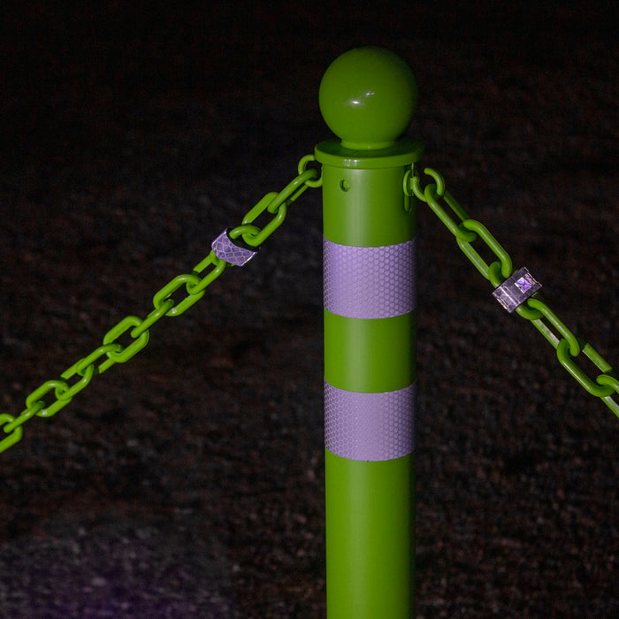 Reflective Stanchion Kit with Plastic Chain