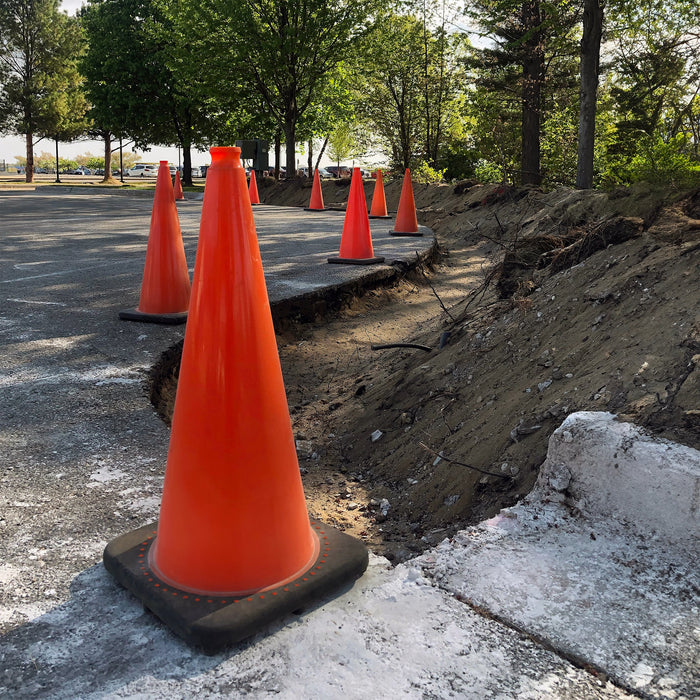 Yellow Reflective Traffic Cones