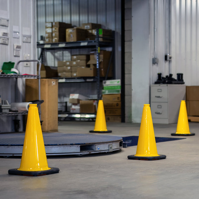 White Reflective Traffic Cones