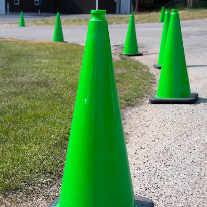 White Reflective Traffic Cones