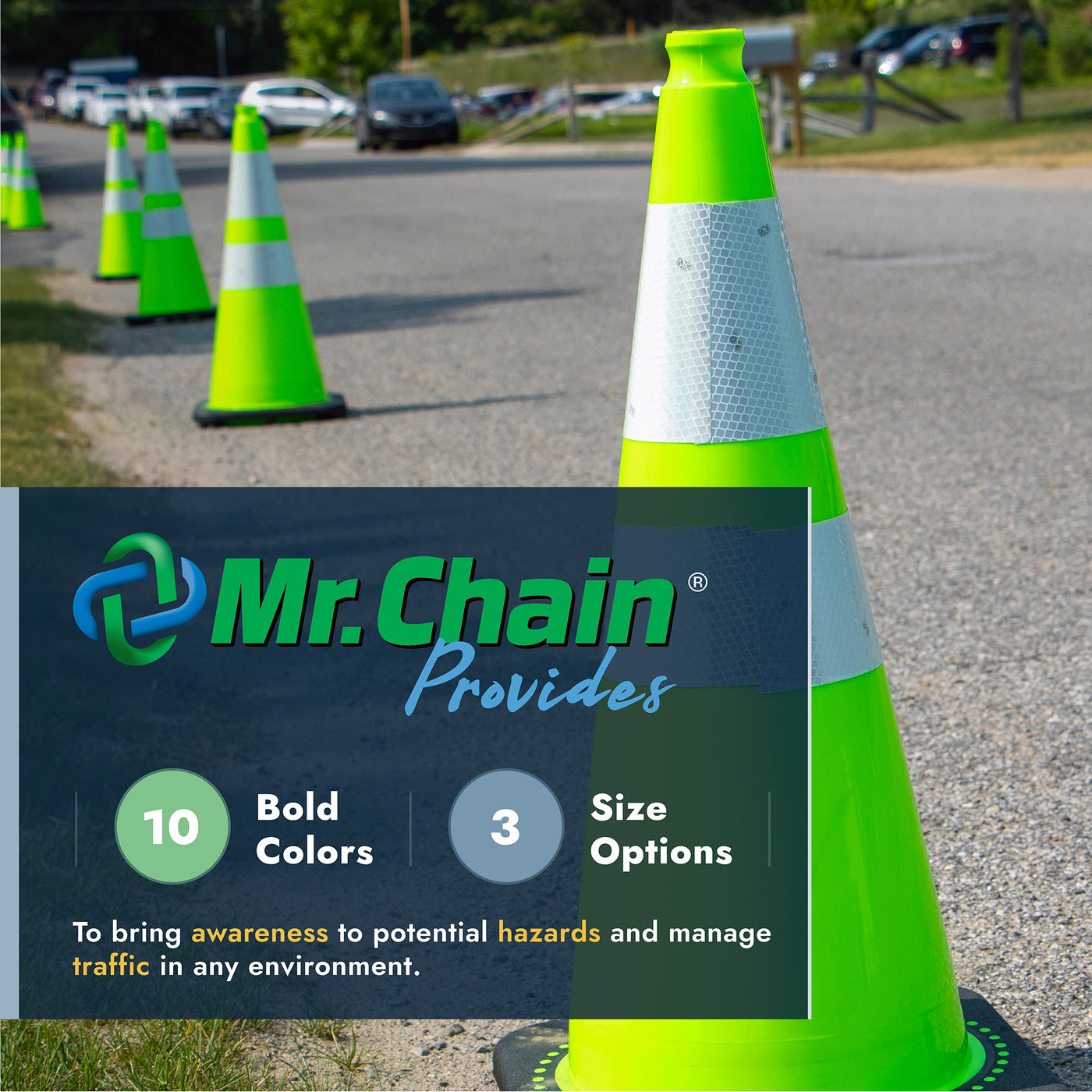 Cone Chain Connector (C3™) Kit with Plastic Chain — Mr. Chain