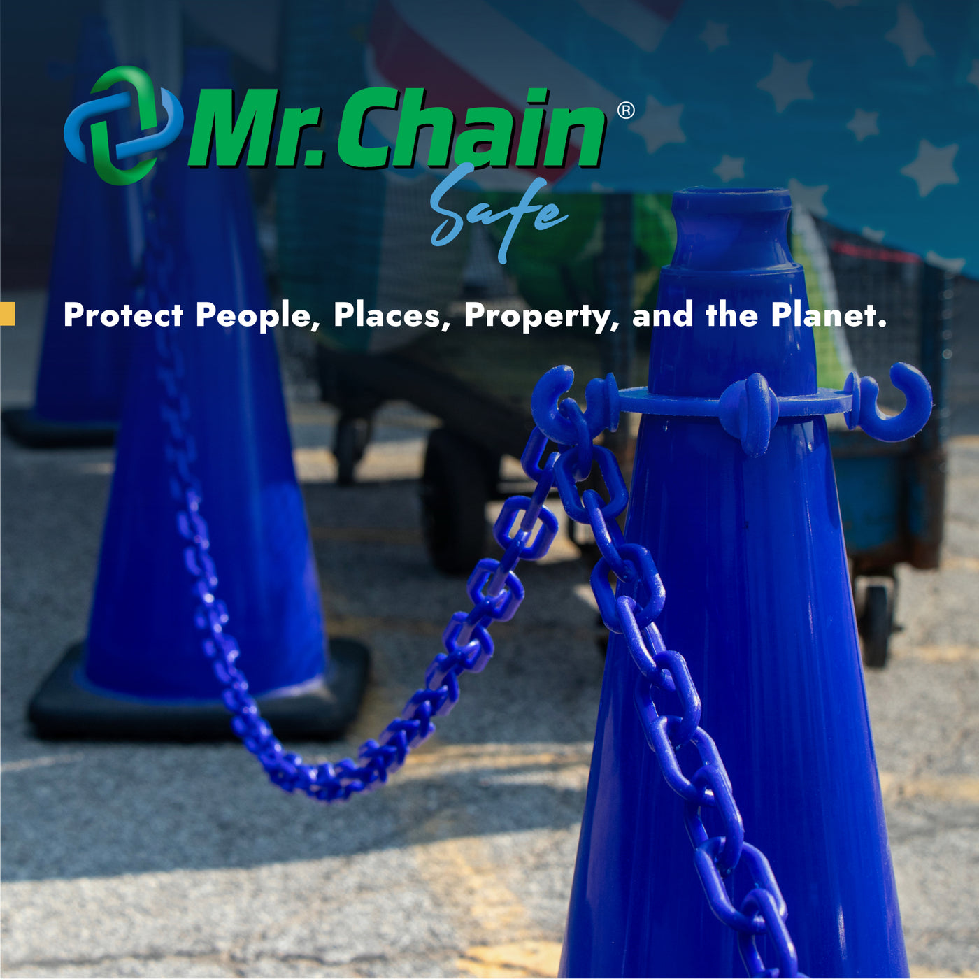 Cone Chain Connector (C3™) Kit with Plastic Chain — Mr. Chain