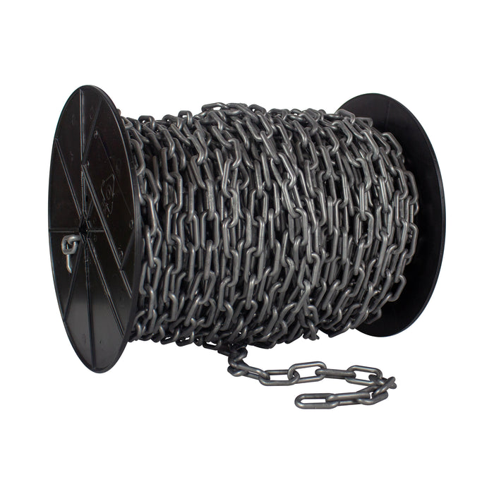 Mr. Chain Plastic Chain Barrier, 2x25'L, Silver 50008-25