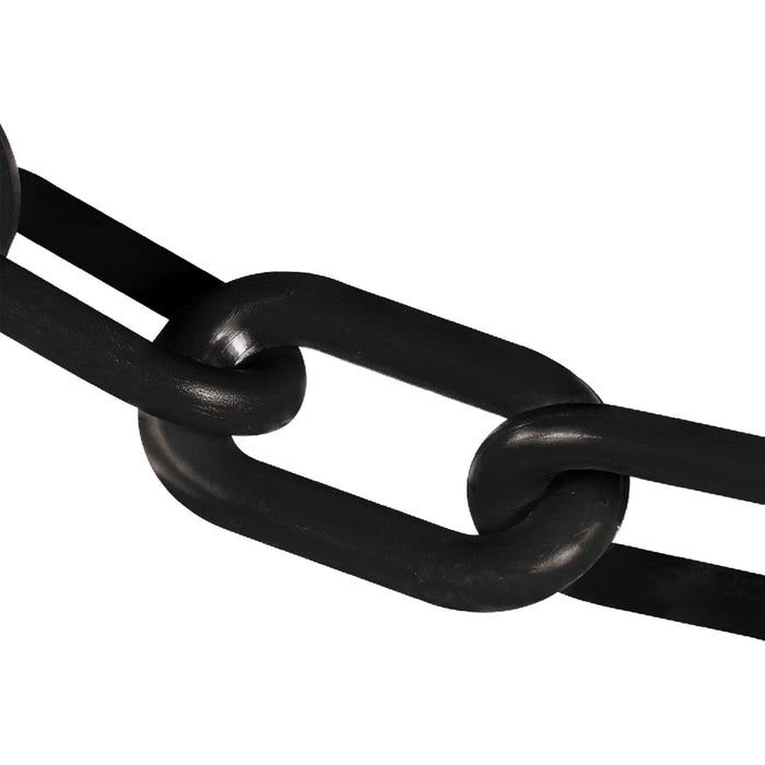 US Weight ChainBoss Black Plastic Safety Chain with Sun Shield UV Resistant Technology - 100 ft