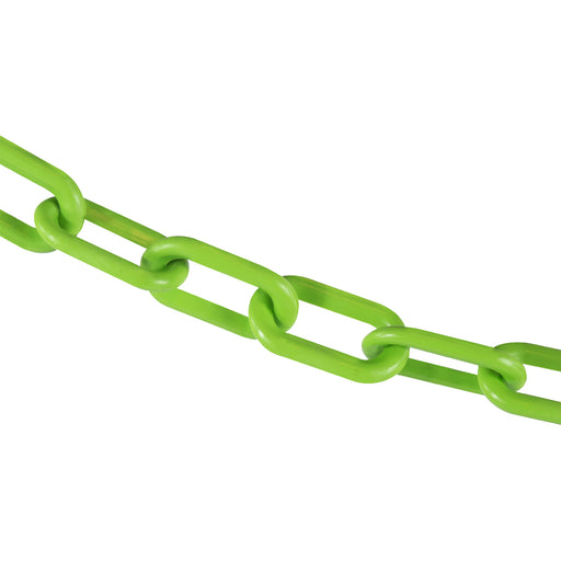 Mr. Chain Plastic Chain Barrier, 1-1/2x25'L, Safety Green 30014-25