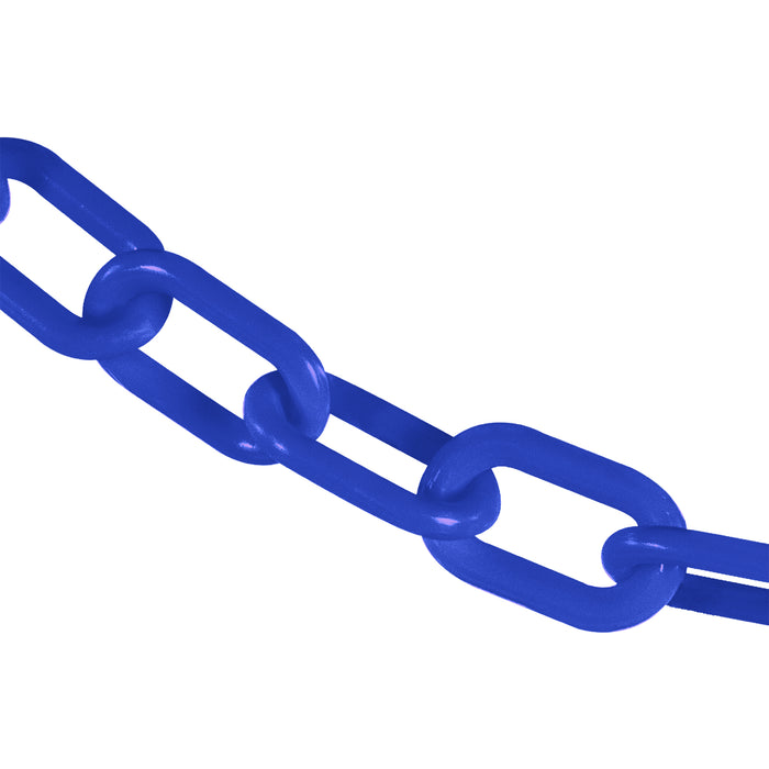 Mr. Chain Heavy Duty Plastic Chain Barrier, 2x100'L, Blue