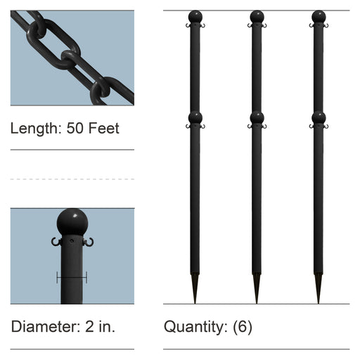 2 Inch - Light Duty, Black