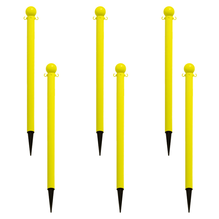 2 Inch, Yellow, Pack of 6